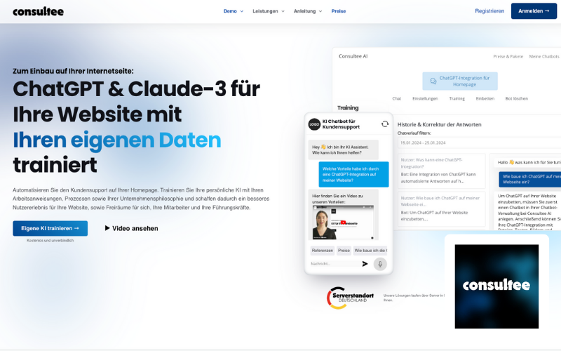 Webdesign Darmstadt KI Chatbot